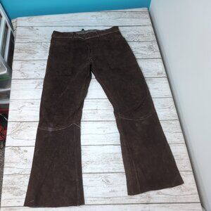 Vintage 1950's 1960's Brown Suede Leather Pants